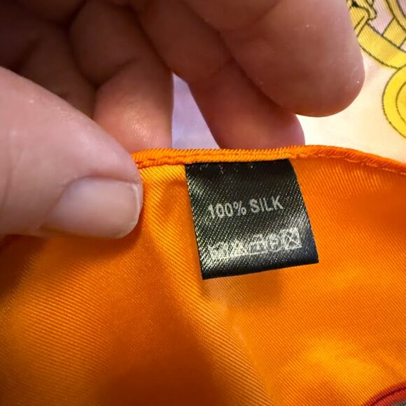 Not Authenticated Hermes Spring Silk Scarf Timeless Classic - Picture 2 of 3